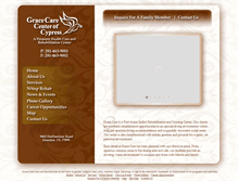 Tablet Screenshot of gracecarecypress.com